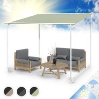 Blumfeldt - Pergola, Metall Pavillon mit Polyester Schiebedach und Bodenrollen, Sonnensegel mit Gestell, Mobile Überdachung Freistehend, Sonnenschutz von BLUMFELDT