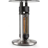 Primal Heat 65 Bistrotisch Karbon-IR-Heizelement 1200W led 65cm Glas - Silber - Blumfeldt von BLUMFELDT