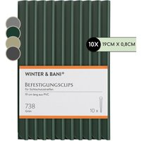 Feldt Sichtschutzstreifen-Clips Zubehör pvc 10er-Pack - Blum von BLUMFELDT