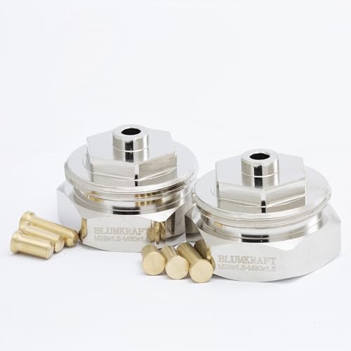 BLUMKRAFT 2 Stück Heizkörperadapter M28 x1.5 - M30x1.5 Kompatibel mit COMAP, SAR. Thermostatisches Ventil M28-M30 M28F-M30M von BLUMKRAFT