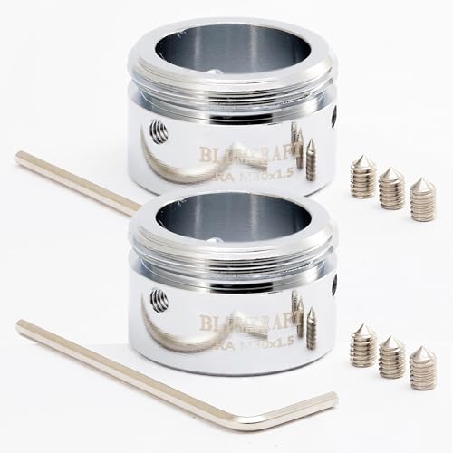 BLUMKRAFT 2 Stück Heizkörperadapter, kompatibel mit Danfoss RA (20-23 mm) und Far 23 mm auf M30 x 1,5 für Thermostat/Thermostatkopf M30 x 1,5 männlich von BLUMKRAFT