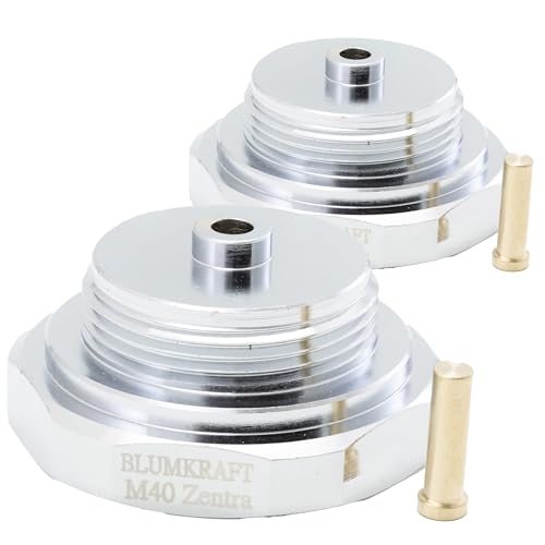 BLUMKRAFT 2 Stück Heizkörperadapter, kompatibel mit M40 x1.0 Zentra (Prototyp) auf M30 x 1,5 für Thermostat/Thermostatkopf M30 x 1,5 männlich von BLUMKRAFT