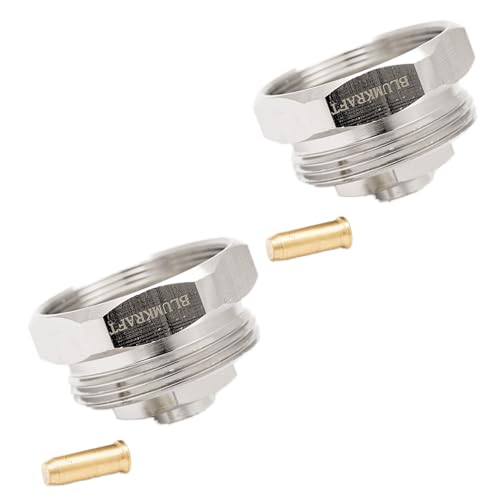 BLUMKRAFT Heizkörperadapter, M30 x 1,0 Auf M30 x 1,5, Feingewinde für Thermostat/Thermostatkopf (2 Stück) von BLUMKRAFT