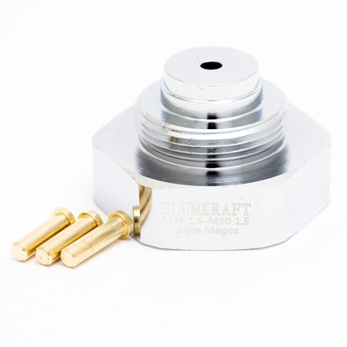 BLUMKRAFT Adapter für Heizkörper, Anschluss M38 x 1,5, Stil Meges auf M30 x 1,5, für Thermostat/Thermostatkopf von BLUMKRAFT