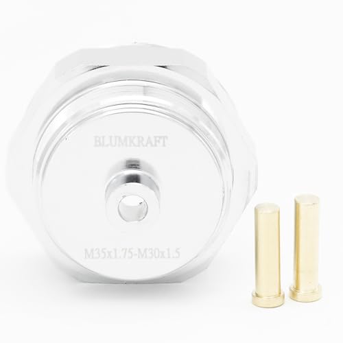 BLUMKRAFT Adapter aus Metall, kompatibel mit SOPAC Heizkörpern M35 x1,75 (Prototyp) auf M30 x 1,5 für Thermostat/Thermostatkopf M30 x 1,5 männlich von BLUMKRAFT