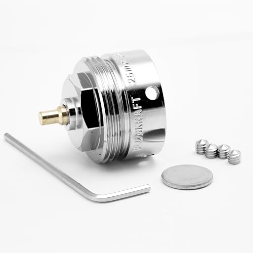 BLUMKRAFT Heizkörperadapter kompatibel mit Danfoss RAVL, 26 mm bis M30 x 1,5 für Thermostatkopf M30 x 1,5 Außengewinde von BLUMKRAFT