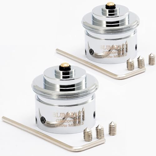 BLUMKRAFT Giacomini Heizkörperadapter, 22,6 mm, 2 Kerben auf M30 x 1,5, für Thermostat/Thermostatkopf, M30 x 1,5, männlich, 2 Stück von BLUMKRAFT