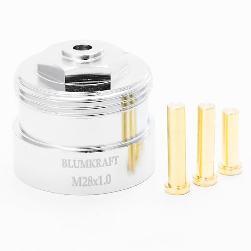 BLUMKRAFT Metalladapter für Heizkörper M28 x1.0 – M30 x 1.5, kompatibel mit Vama und Kosmia. Thermostatventil M28-M30 M28F-M30M von BLUMKRAFT