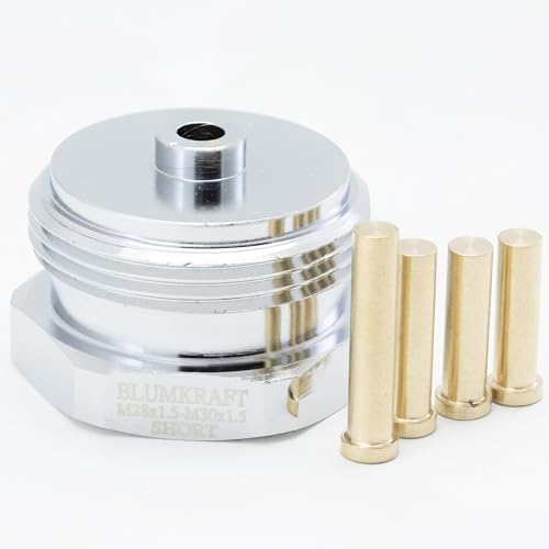 BLUMKRAFT Metalladapter für Herz-Heizkörper, SAR/COMAP, Schaumstoffbrücke, MYJAVA M28 x1,5 auf M30 x 1,5 für Thermostat/Thermostatkopf M30 x 1,5 männlich (M28 Short) von BLUMKRAFT