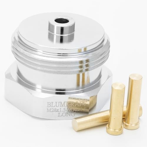 BLUMKRAFT Metalladapter für Sam, MMA und Remagg Heizkörper M28 x1.5 auf M30 x 1.5 für Thermostat/Thermostatkopf M30 x 1,5 Stecker (M28 lang) von BLUMKRAFT