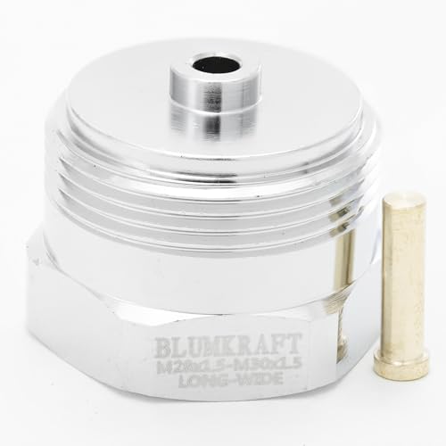 BLUMKRAFT Metalladapter für TA Heizkörper M28 x1.5 auf M30 x 1.5 für Thermostat/Thermostatkopf M30x1.5 Stecker (M28 LONGWIDE) von BLUMKRAFT
