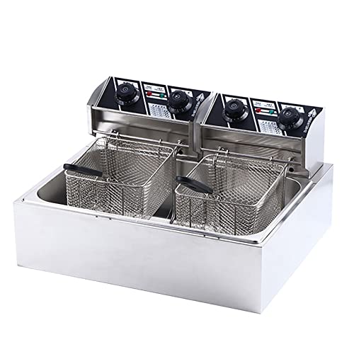 BLUNOA 12L Fritteuse Rostfreier Stahl Chipsfritteuse Frittierpfanne Mit Timer Und Temperaturregelung Abnehmbarer Ölkorb Fritteuse Für Fett Mit Sicherheitsgriff BLUNOA 12L Fritteuse Rostfreier Stahl Chipsfritteuse Frittierpfanne Mit Timer Und Temperaturregelung Abnehmbarer Ölkorb Fritteuse Für Fett Mit Sicherheitsgriff von BLUNOA