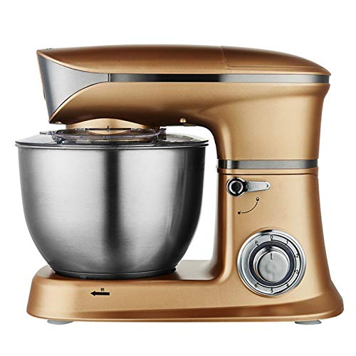 BLUNOA Automatische Multifunktionsmischer Haushaltsknetmixer Desktop Eierschläger Leicht Zu Reinigen Notwendige Dekoration Der Modernen Küche (Color : Gold) von BLUNOA
