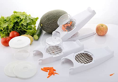 Gemüseschneider Pro Zwiebelschneider Hobel Würfelschneider Küchenmaschine Mandolinenhobel Gemüseschneider Manueller Lebensmittelzerkleinerer Und Würfelschneider Käsezerkleinerer Weiß von PAHION