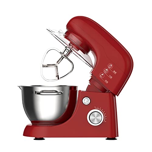 Professioneller Standmixer Großer Food Blender Mit Knethaken Rührstab & Eierkäfig Perfekt Für Das Backen Zu Hause (Color : Red) von BLUNOA