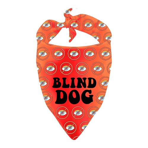 Bandana für Sehbehinderte Hunde, Haustier-Schal für Sehbehinderung, Geschenk für blinde Hunde Bandana für Sehbehinderte Hunde, Haustier-Schal für Sehbehinderung, Geschenk für blinde Hunde von BLUPARK