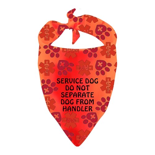 Hundehalstuch mit Aufschrift "Do Not Separate Dog from Handler", Geschenk für Diensthunde Hundehalstuch mit Aufschrift "Do Not Separate Dog from Handler", Geschenk für Diensthunde von BLUPARK
