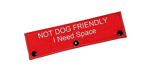 Lustige Hundeleine, Hülle, nicht für Hunde geeignet, mit Aufschrift "I Need Space", Hundeleine, zum Aufhängen, Ausweis, Haustier, Geburtstagsgeschenk (freundlicher Raum) von BLUPARK