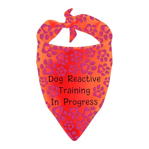 Reactive Dogs Bandana Training in Progress Hundeschal Therapie Hund Geburtstagsgeschenk (Training in Progress) von BLUPARK