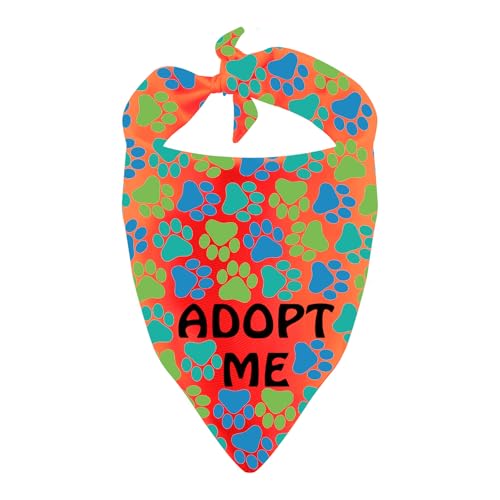 Rescue Dogs Bandana Adopt Me Dreieckstuch für Hunde, Hundehalstuch, Geschenk (Adopt Me) von BLUPARK