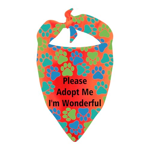 Rescue Dogs Bandana Adopt Me I'm Wonderful Hundeschal als Haustier-Geburtstagsgeschenk (I'm Wonderful) von BLUPARK