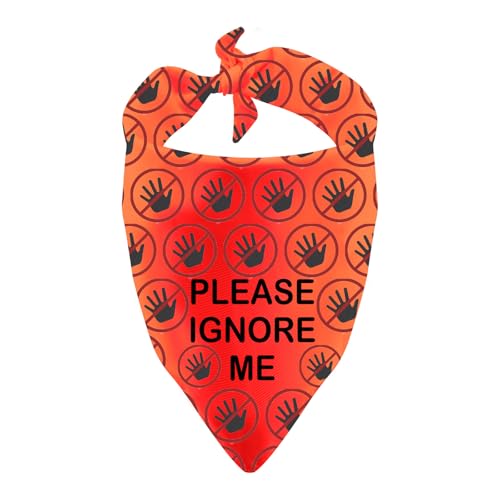 Therapie-Hundehalstuch, dreieckig, Aufschrift "Please Ignore Me", Geschenk für Arbeitshunde, Geschenk (Ignore Me) von BLUPARK
