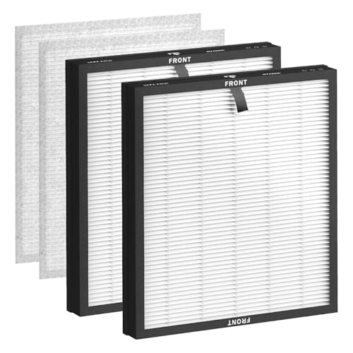 HY4866 Ersatzfilter Set Kompatibel mit MORENTO HY4866 HY4866-WF Luftreiniger 3-in-1 H13 Ersatz HEPA Filter Aktivkohlefilter und Vorfilter (2 Stück) von BLUTENET