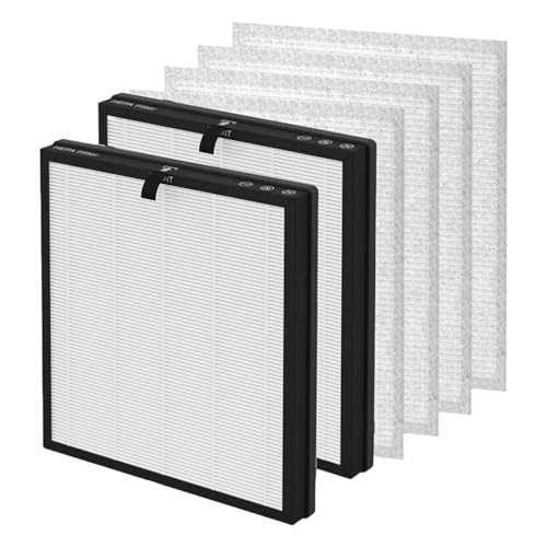 MR5866 Ersatzfilter Set Kompatibel mit MORENTO MR5866 Luftreiniger 3-in-1 H13 Ersatz HEPA Filter Aktivkohlefilter und Vorfilter (2 Stück) von BLUTENET