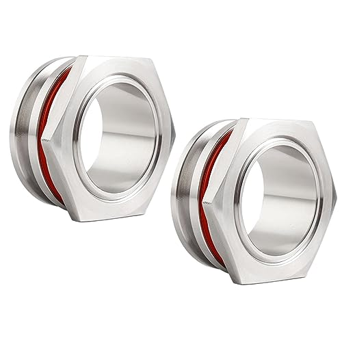 (2er-Pack) Schott-Kompressionsverschraubung 1,5 Tri-Clamp, Nahtlos, Edelstahl-Homebrew-Kessel, Tri-Clamp-Schottverschraubung For Bierkessel, Schottverschraubung 1,5 Zoll, 2 Zoll ( Size : SS304 DN50=2" von BLUVLY