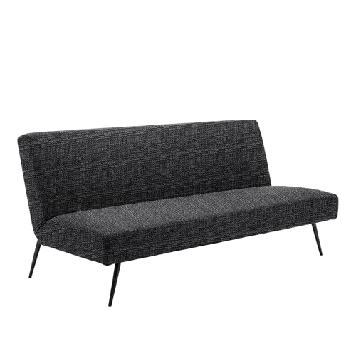 BLUZIMAN Sofa Überzug Futonbezug, Ohne Armlehnen Couch Überzug, Moderne Sofabezug, Sofa Cover Antirutsch (Clic Clac, Schwarz - Weiß) von BLUZIMAN