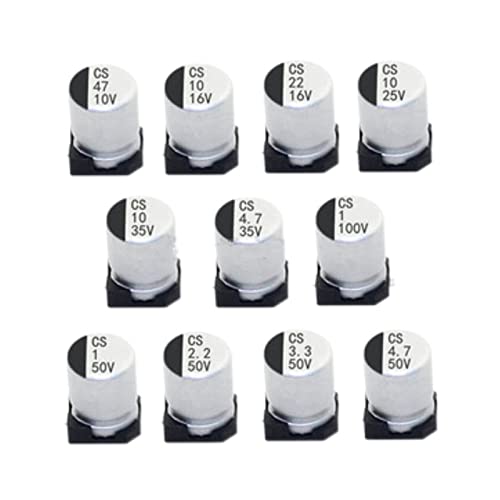 20 Stück SMD-Elektrolytkondensator Aluminium 10 V 16 V 25 V 35 V 50 V 1 UF 2,2 UF 4,7 UF 10 UF 22 UF 47 UF 100 UF (Size : 50V 1UF 4X5.4) von BLWKXRSXP
