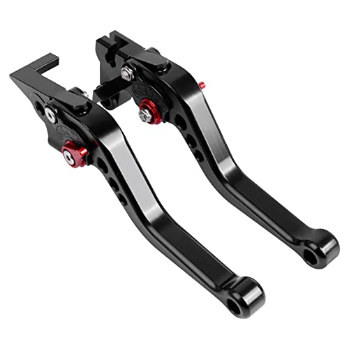 Kupplung- & Bremshebel Motorrad Einstellbare Bremse Kupplung Hebel Kurze/Lange Griffe Hebel for Honda MSX 125 MSX125 GROM 2013-2023 MSX125SF 2016-2023 Kupplung- & Bremshebel (Color : Short Black) von BLacOh