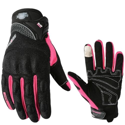 Motorradhandschuhe Herren Damen Lila Motorradhandschuhe Touchscreen Vollfinger Racing/Klettern/Radfahren/Reiten Sport Winddichte Motocross-Handschuhe Motorradhandschuhe Damen ( Color : Pink , Size : S Motorradhandschuhe Herren Damen Lila Motorradhandschuhe Touchscreen Vollfinger Racing/Klettern/Radfahren/Reiten Sport Winddichte Motocross-Handschuhe Motorradhandschuhe Damen ( Color : Pink , Size : S von BLacOh