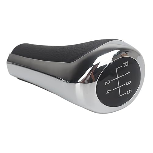 Schaltknauf Schaltknauf for BMW 1 3 5 6 Serie E46 E53 E60 E61 E63 E65 E81 E82 E83 E87 E90 E91 E92 X1 X3 X5, verchromte, Matte Kohlefaser SchaltknäUfe(Chromed 5Speed) von BLacOh