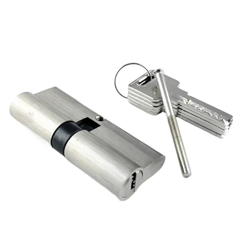 TüRschloss 1 Stück 55 60 70 80 90 100 110 120 mm Zylinder Wohnzimmer Schlossgriff Maßgeschneiderter Messingschlüssel Doppeltes offenes Schloss Türfenster Sicherheit SchließZylinder ( Color : SLY-120(6 von BLacOh