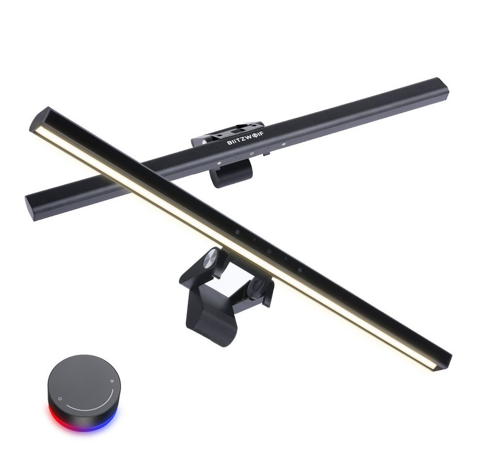 BLiTZWOLF Schreibtischlampe BW-CLM6, LED fest integriert, RGB, RGB Monitorleuchte mit Fernbedienung und stufenloser Farbtemperatur BLiTZWOLF Schreibtischlampe BW-CLM6, LED fest integriert, RGB, RGB Monitorleuchte mit Fernbedienung und stufenloser Farbtemperatur von BLiTZWOLF