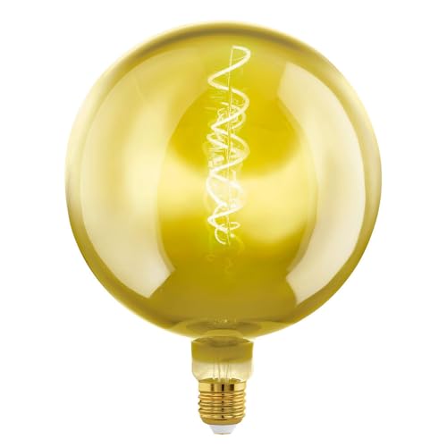BLicht LED Lampe E27 Spiral Filament Globe G200 Gold 4 Watt extra warmweiß 1900 Kelvin, 1 Stück von BLicht