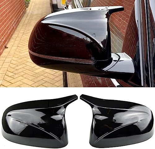 Auto Rückspiegel Abdeckung Shell Für B-MW X3 G01 X4 G02 X5 G05 2018-2022,Seite Spiegel Kappe Gehäuse Außen Rückspiegel Abdeckung,A-Bright Black von BLuvos