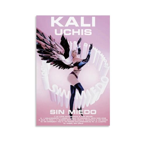 Kali Uchis – Sin Miedo Poster, dekoratives Gemälde, Leinwand, Wandposter und Kunstdruck, modernes Familienschlafzimmer-Dekor-Poster, 20 x 30 cm von BLuvos