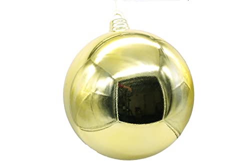 Weihnachtskugel Kunststoff Gold glänzend 30cm von BM-Global