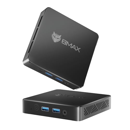 BMAX Mini PC B1 Mini Intel Gemini Lake N4000 (bis zu 2,6 GHz) 8 GB LPDDR4 128 GB eMMC Doppelbildschirm Display Unterstützt HDMI 4K, Wi-Fi 5 Bluetooth 5.0 von BMAX