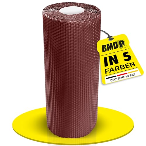 BMD Kaminanschlussband 3D | 5 Farben | 300 mm x 5 m | kastanie RAL 8012 | Wandanschlussband | UV-beständig | Butylkleber selbstklebend | Schornstein | Dachfenster | Erker | Kamin | Dach | Wand von BMD