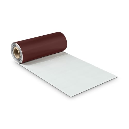 BMD Walzblei 300 mm x 5 lfm. kastanie (RAL 8012) Blei Color farbig selbstklebend Wandanschlussband Kaminanschlussband Aluflex Dachrolle Dachziegel von BMD
