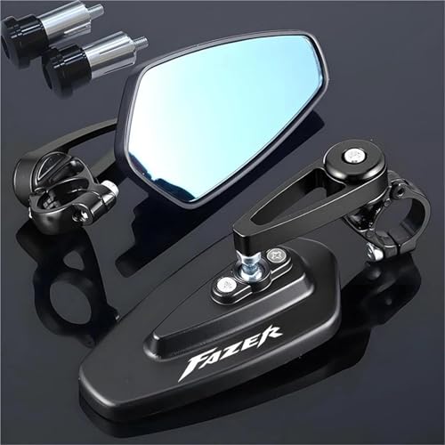 BMDBD Für Y&amaha FZS600 F&Azer 1998-2000 2001 2002 2003 FZS 1 Paar Motorrad-Rückspiegel Universal-Scooter Bar Lenkerspiegel von BMDBD