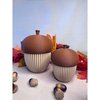 3D - Gedruckte Eichel Dekoration, Teelichthalter, Schmuckdose & Behälter, Herbst Und Weihnachtsdeko, Geschenkidee 3D - Gedruckte Eichel Dekoration, Teelichthalter, Schmuckdose & Behälter, Herbst Und Weihnachtsdeko, Geschenkidee von BMDruckdesign