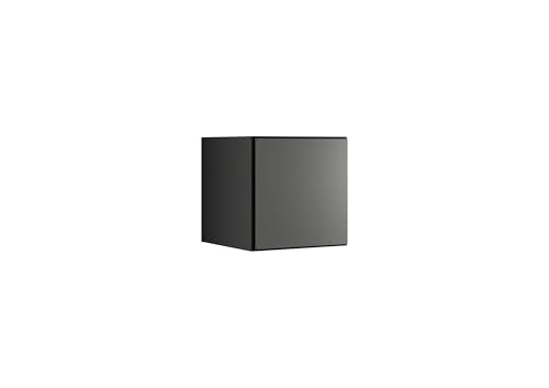 BMG MÖBEL Schranksystem Modul+ in anthrazit Aufbewahrung individuell montierbar als Regal oder Schrankset Lowboard oder Sideboard wandhängend (Anthrazit Matt, Schrank 38x38 cm mit Tür) von BMG MÖBEL