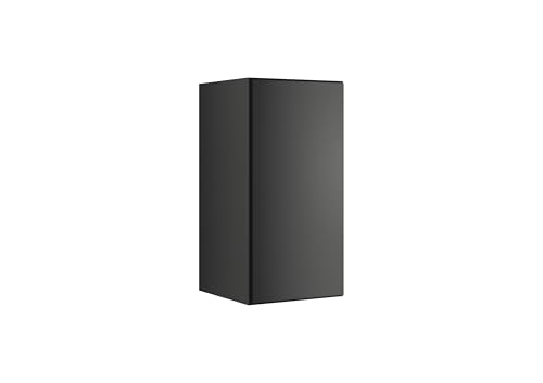 BMG MÖBEL Schranksystem Modul+ in anthrazit Aufbewahrung individuell montierbar als Regal oder Schrankset Lowboard oder Sideboard wandhängend (Anthrazit Matt, Schrank 38x76 cm mit Tür) von BMG MÖBEL
