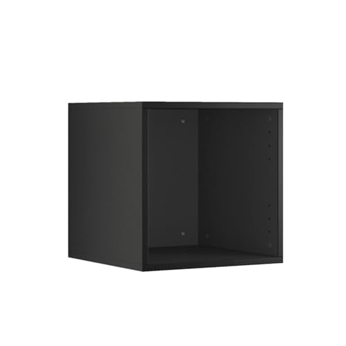 BMG MÖBEL Schranksystem Modul+ in anthrazit Aufbewahrung individuell montierbar als Regal oder Schrankset Lowboard oder Sideboard wandhängend (ohne Front, Regal 38x38 cm) von BMG MÖBEL