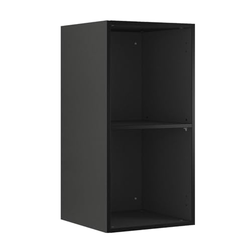 BMG MÖBEL Schranksystem Modul+ in anthrazit Aufbewahrung individuell montierbar als Regal oder Schrankset Lowboard oder Sideboard wandhängend (ohne Front, Regal 38x76 cm) von BMG MÖBEL