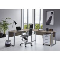 Büromöbel-Set, Office Edition Set 0, eiche Sonoma/ weiß matt - natur - Bmg Möbel von BMG MÖBEL